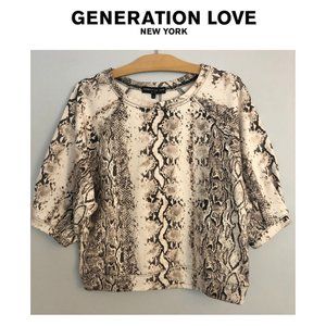 Generation Love Brena Snake Print Sweatshirt